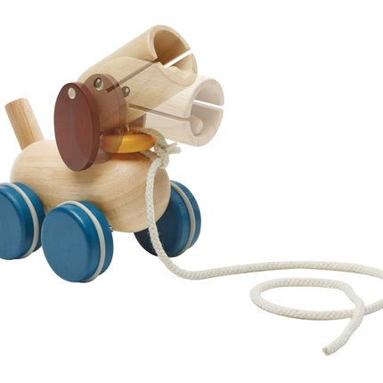 PlanToys Schiebe & Nachziehtier Hund