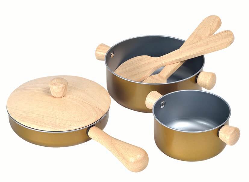 PlanToys Kochgeschirr (6 Teile) - Heldenspielzeug