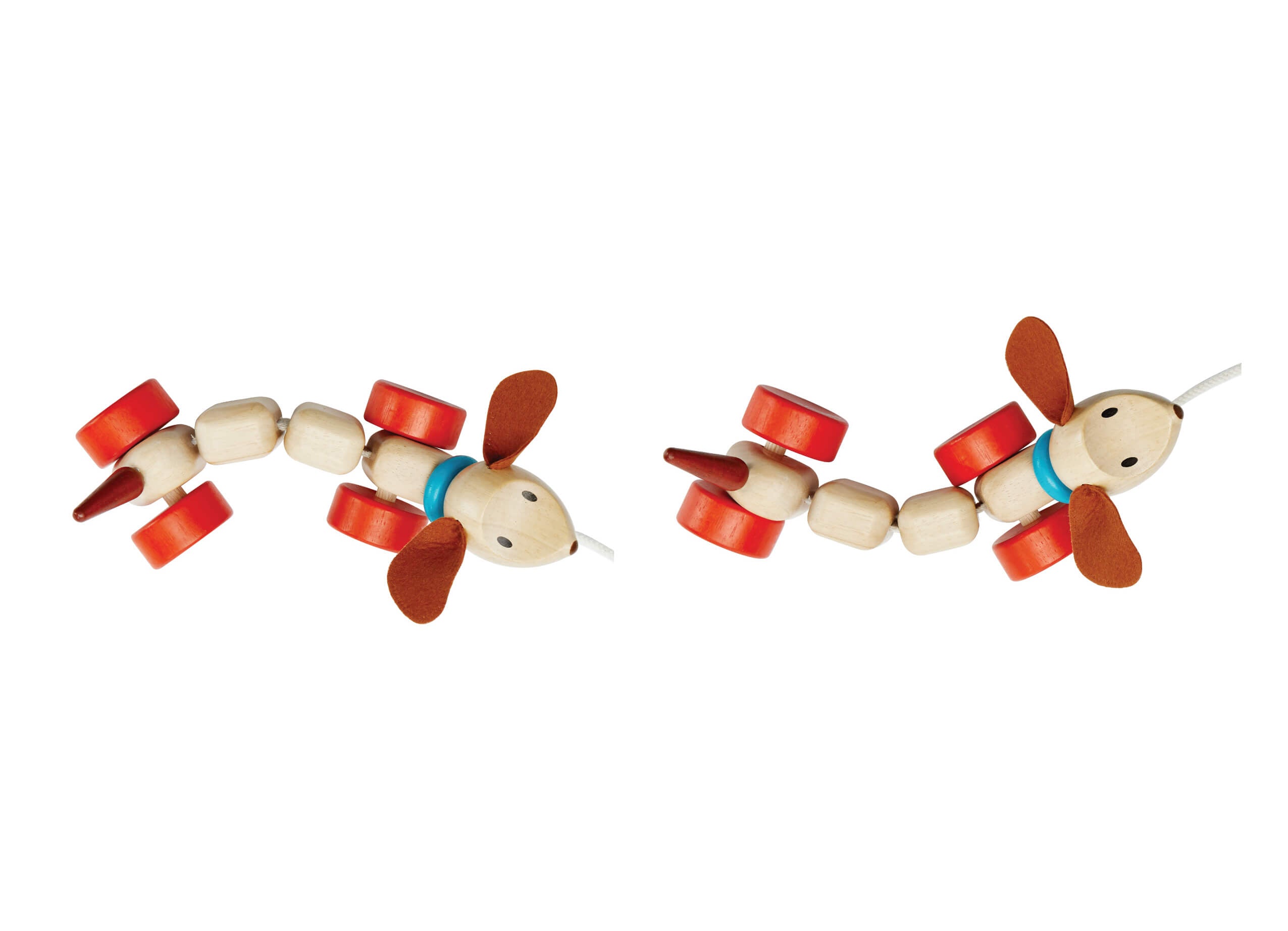 PlanToys Ziehtier Happy Puppy Hund - Heldenspielzeug