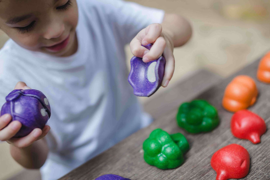 PlanToys Gemüse Schneiden Spielset (6 Teile) - Heldenspielzeug