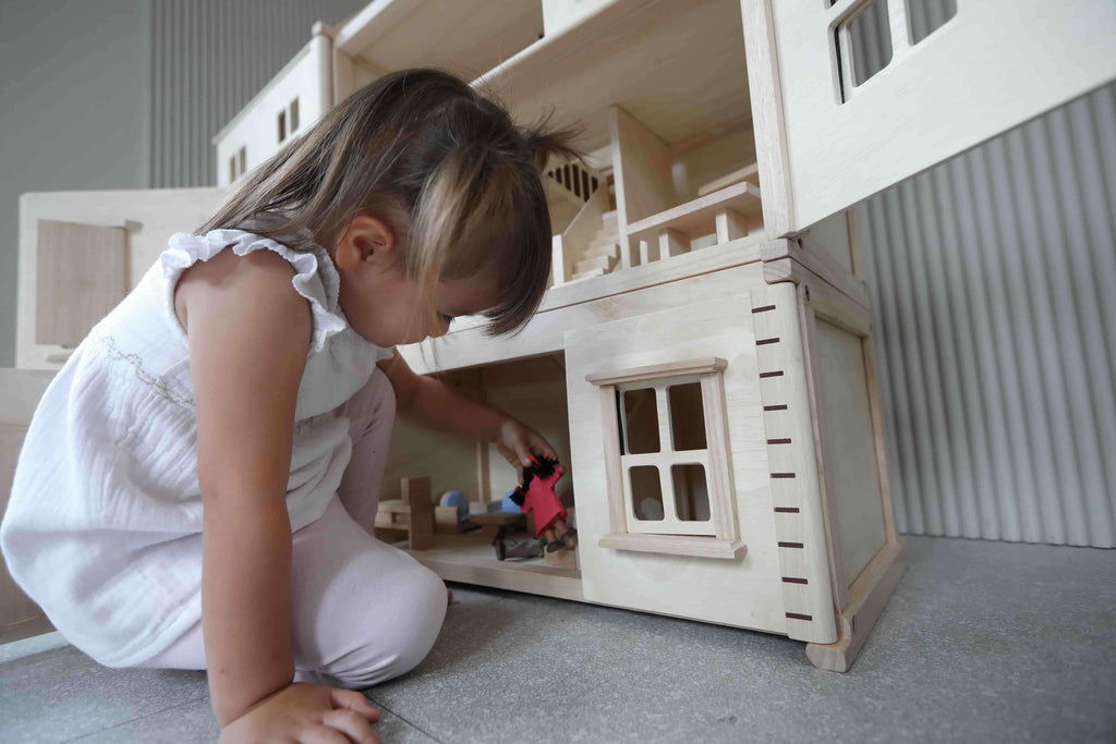 PlanToys Viktorianisches Puppenhaus - Heldenspielzeug