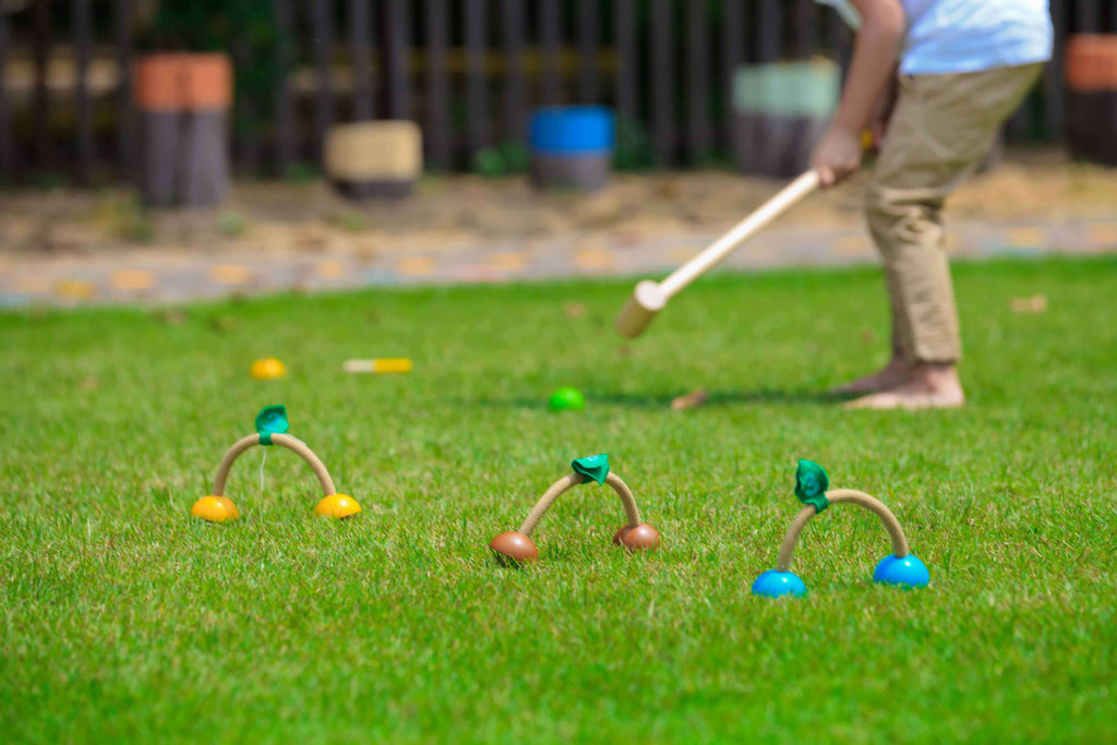 PlanToys Krocket Spiel Tiere - Heldenspielzeug