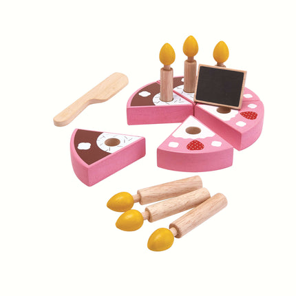 PlanToys Geburtstagskuchen Set (15 Teile)