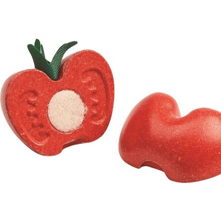 PlanToys Krummes Obst & Gemüse Schneideset (6 Teile) - Heldenspielzeug