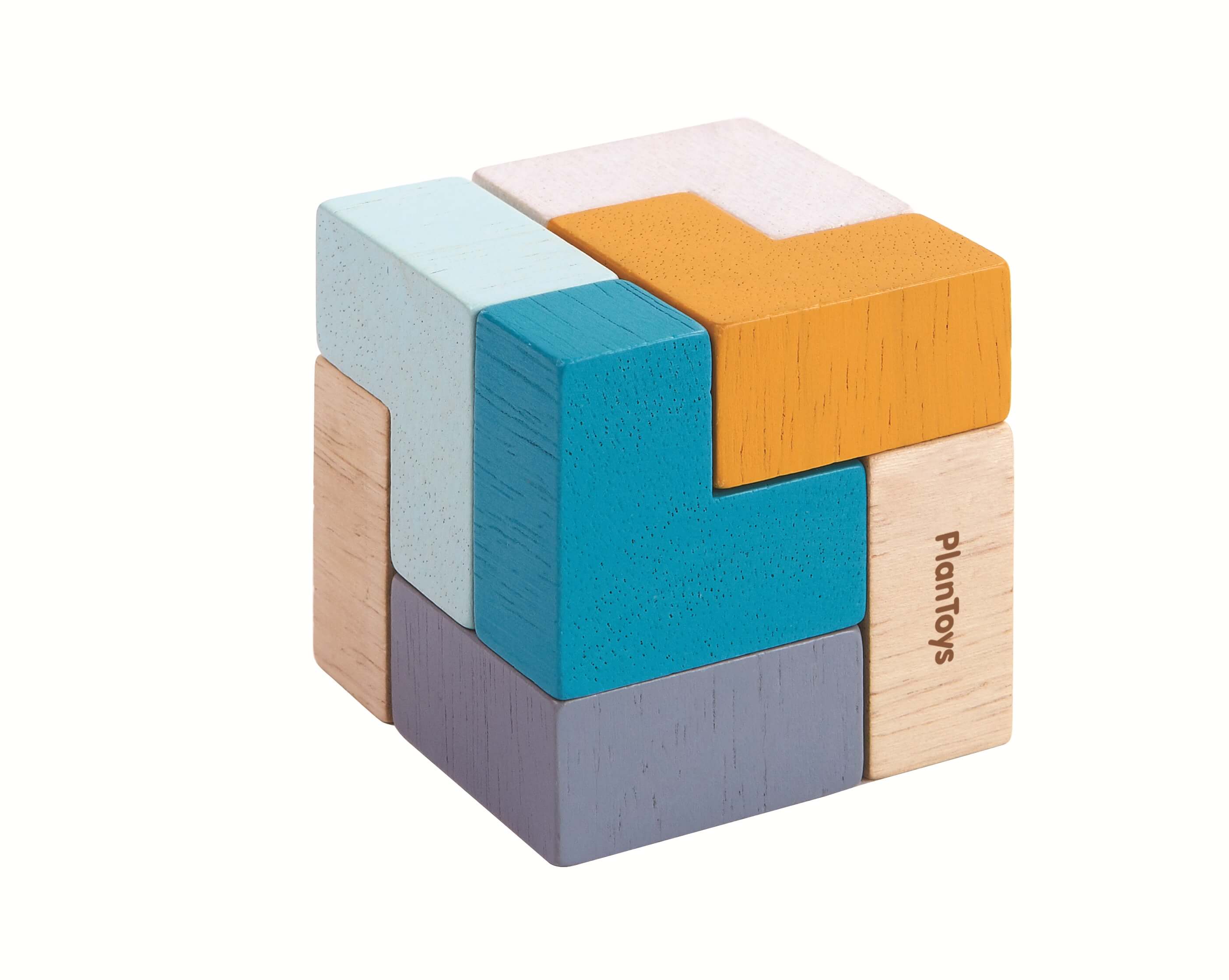 PlanToys 3D Würfel Puzzle (9 Teile) - Heldenspielzeug