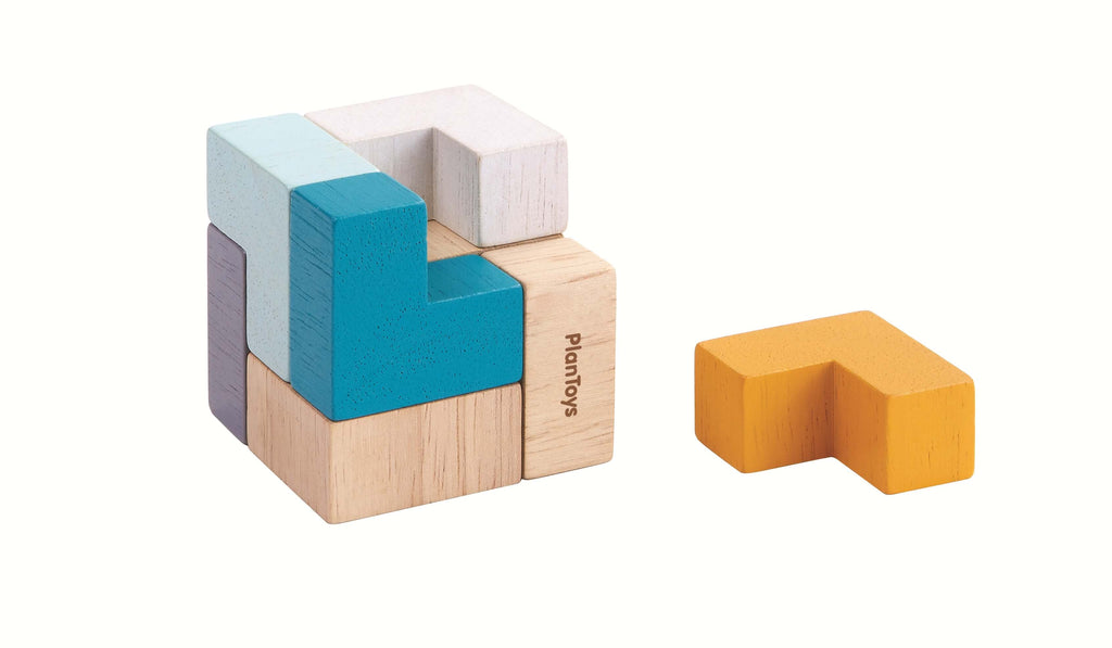PlanToys 3D Würfel Puzzle (9 Teile) - Heldenspielzeug