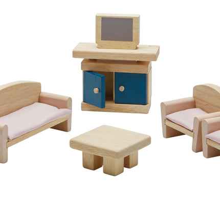 PlanToys Puppenhausmöbel Wohnzimmer Orchard