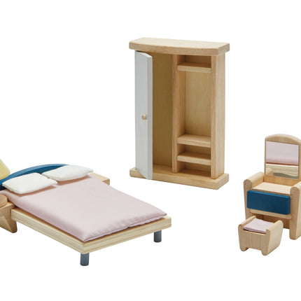 PlanToys Puppenhausmöbel Schlafzimmer Orchard