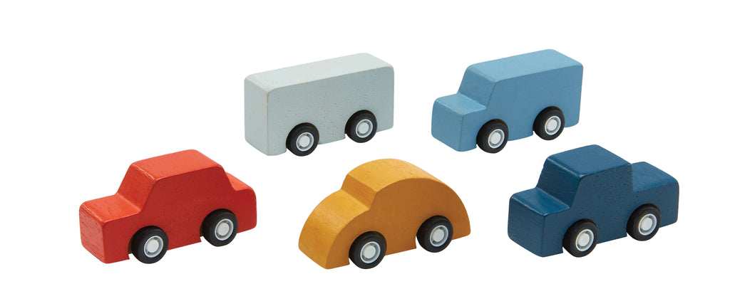 PlanToys Mini Auto Set (5 Stück) - Heldenspielzeug