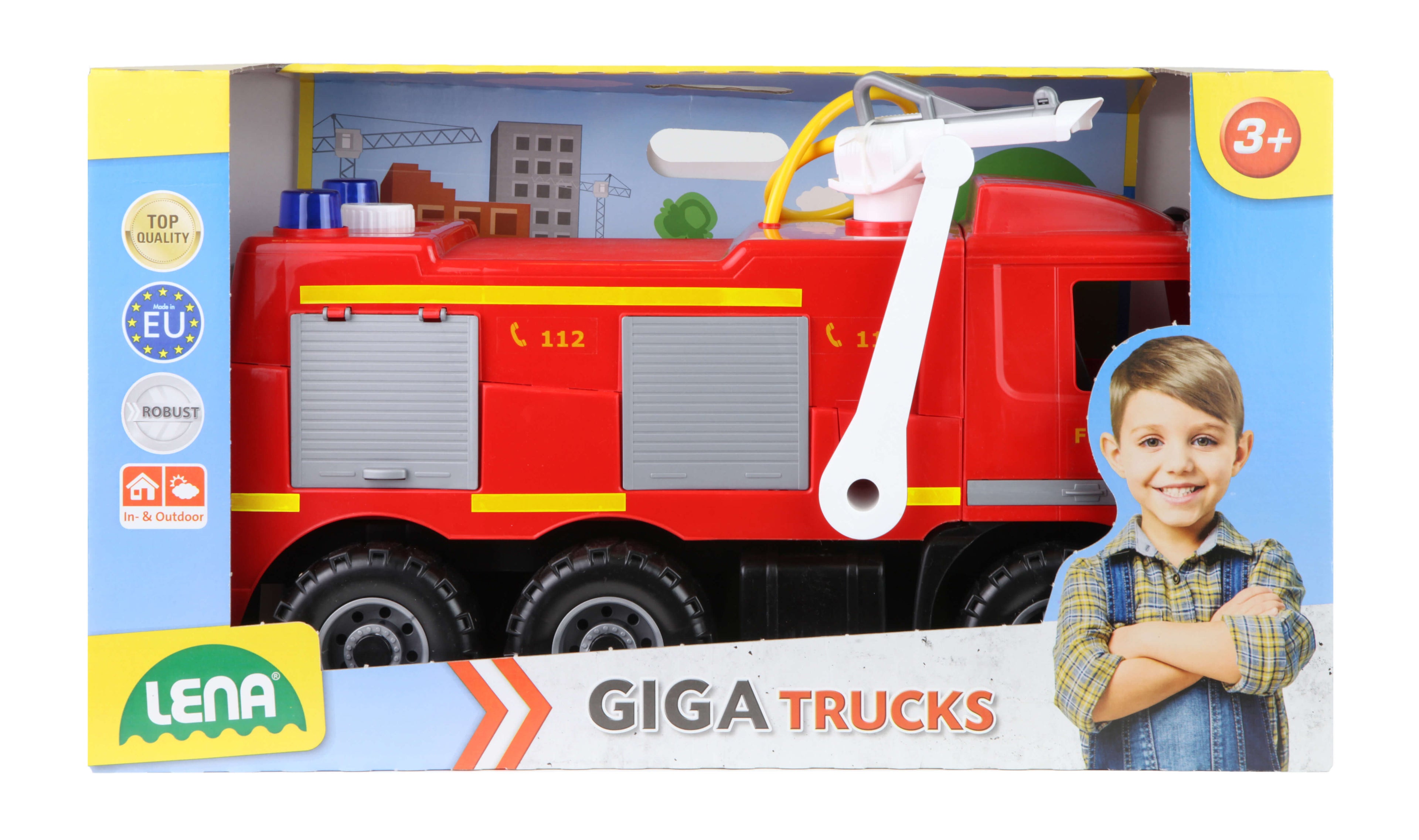Lena GIGA TRUCKS Feuerwehr mit Pumpe - Heldenspielzeug