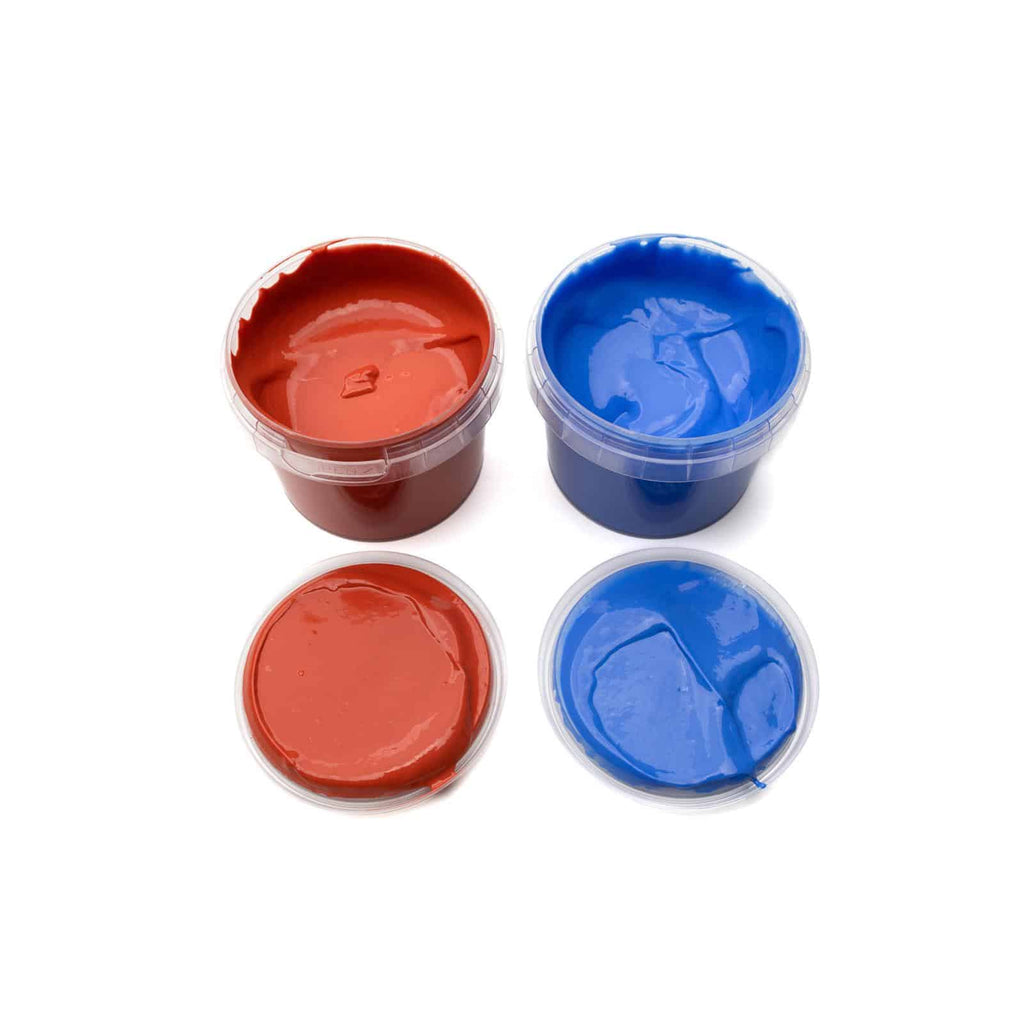 NeoGrün Bio-Fingerfarben vegan - 2er Set "Nori" - blau/rot - Heldenspielzeug