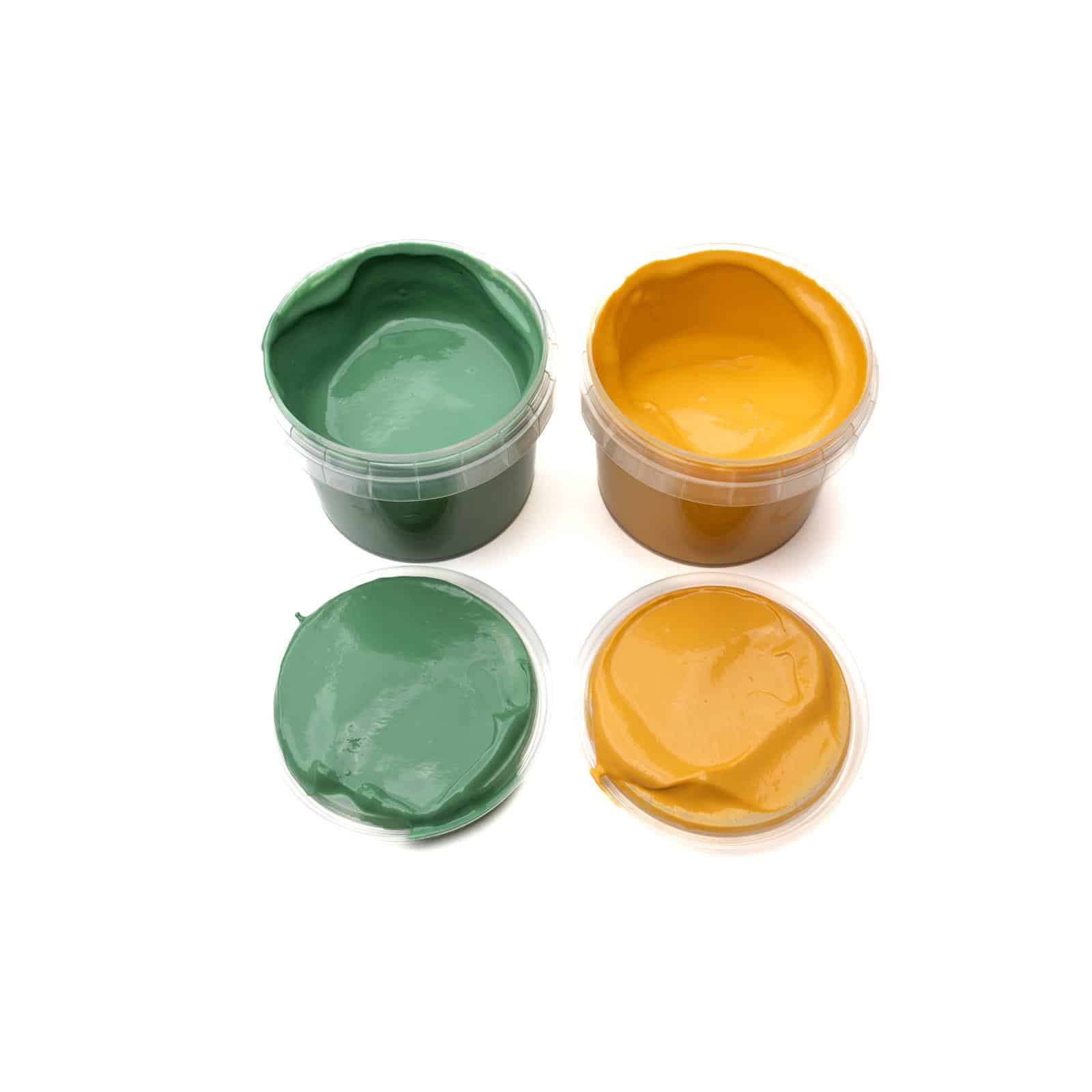 NeoGrün Bio-Fingerfarben vegan - 2er Set "Nori" - grün/gelb - Heldenspielzeug