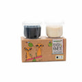 NeoGrün Bio Easy-Knete vegan - 2er Set "Suri" - schwarz/weiß - Heldenspielzeug