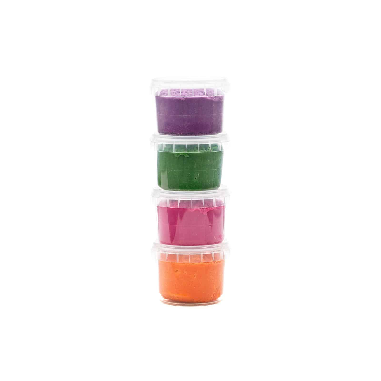 NeoGrün Bio Easy-Knete vegan - 4er Set "Loki" - Heldenspielzeug