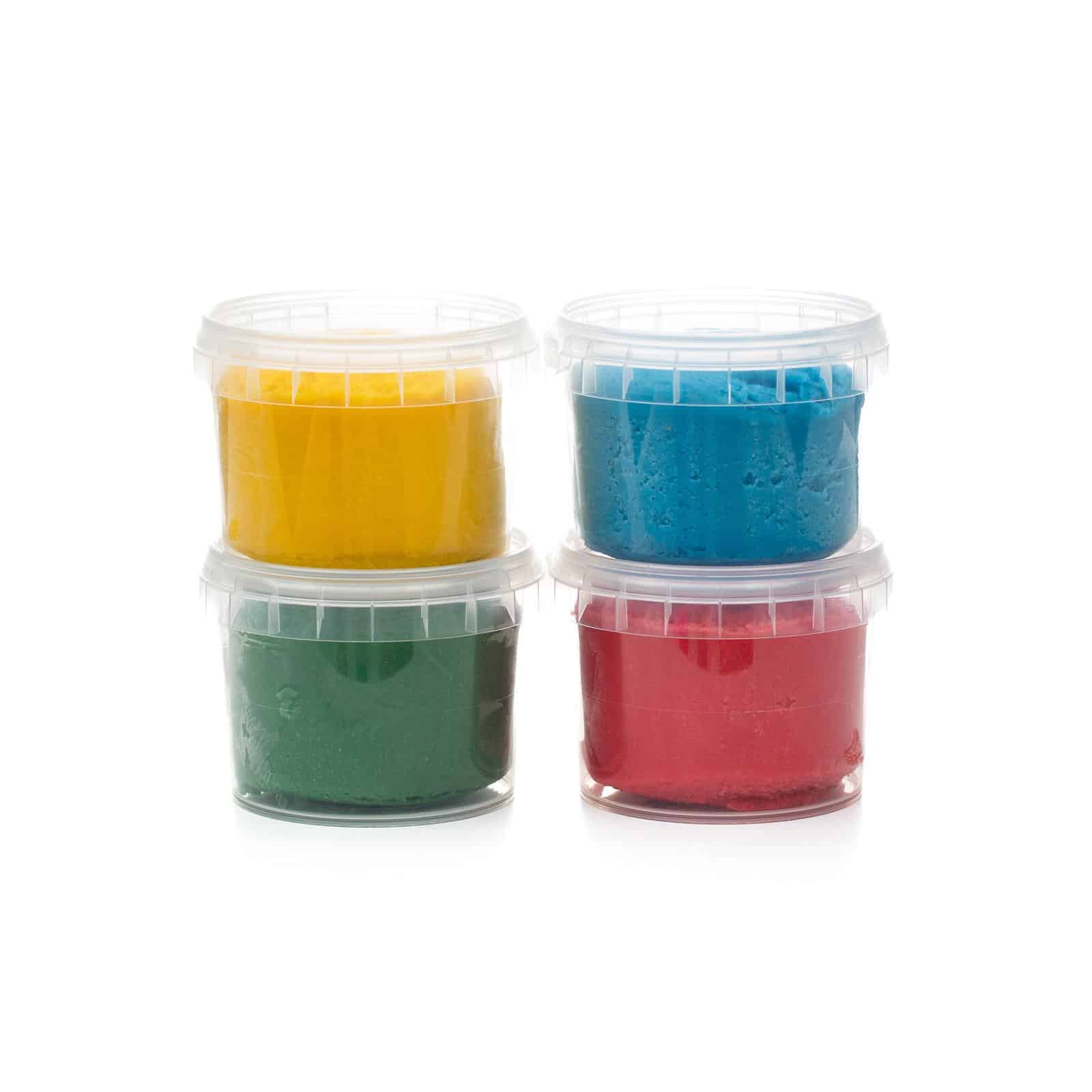 NeoGrün Bio Easy-Knete vegan - 4er Set "Yuki" - Heldenspielzeug