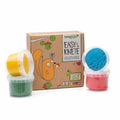 NeoGrün Bio Easy-Knete vegan - 4er Set "Yuki" - Heldenspielzeug