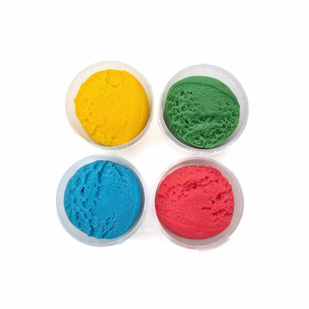 NeoGrün Bio Easy-Knete vegan - 4er Set "Yuki" - Heldenspielzeug