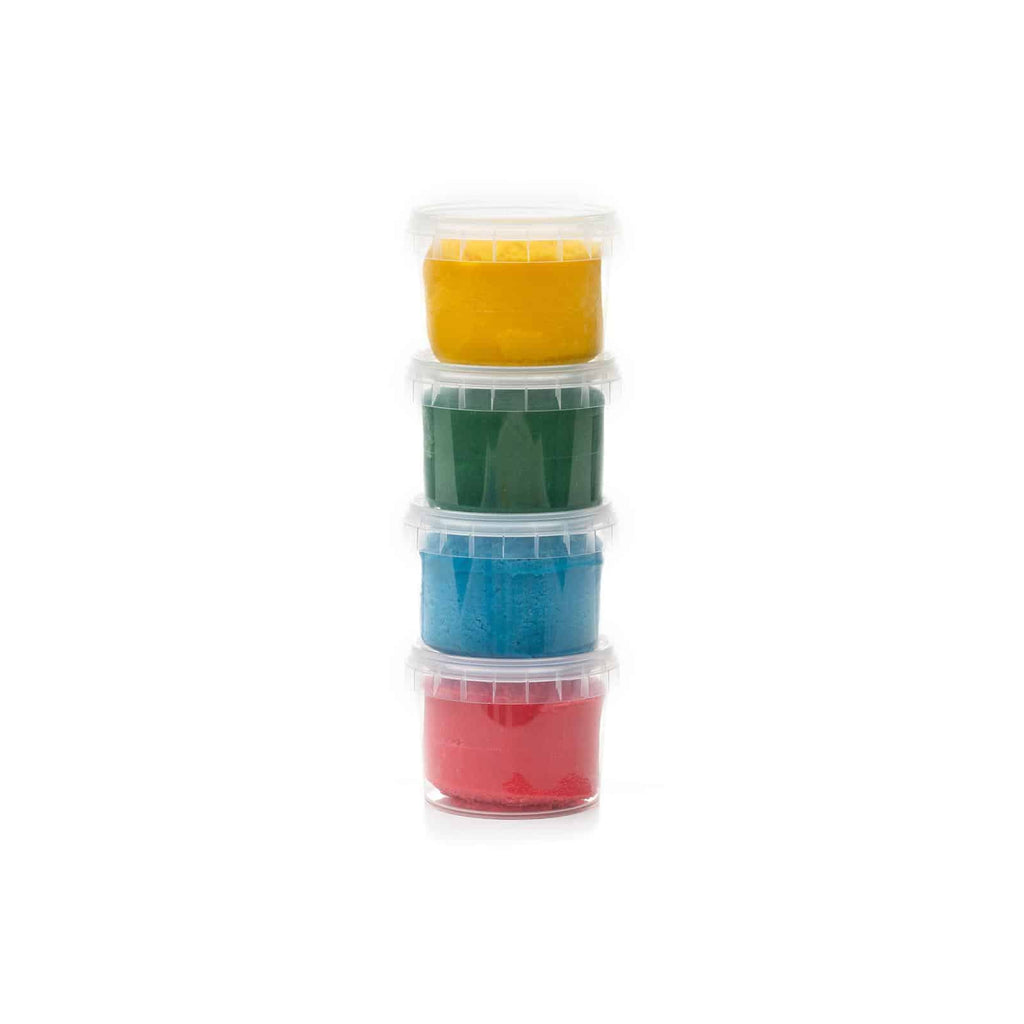 NeoGrün Bio Easy-Knete vegan - 4er Set "Yuki" - Heldenspielzeug