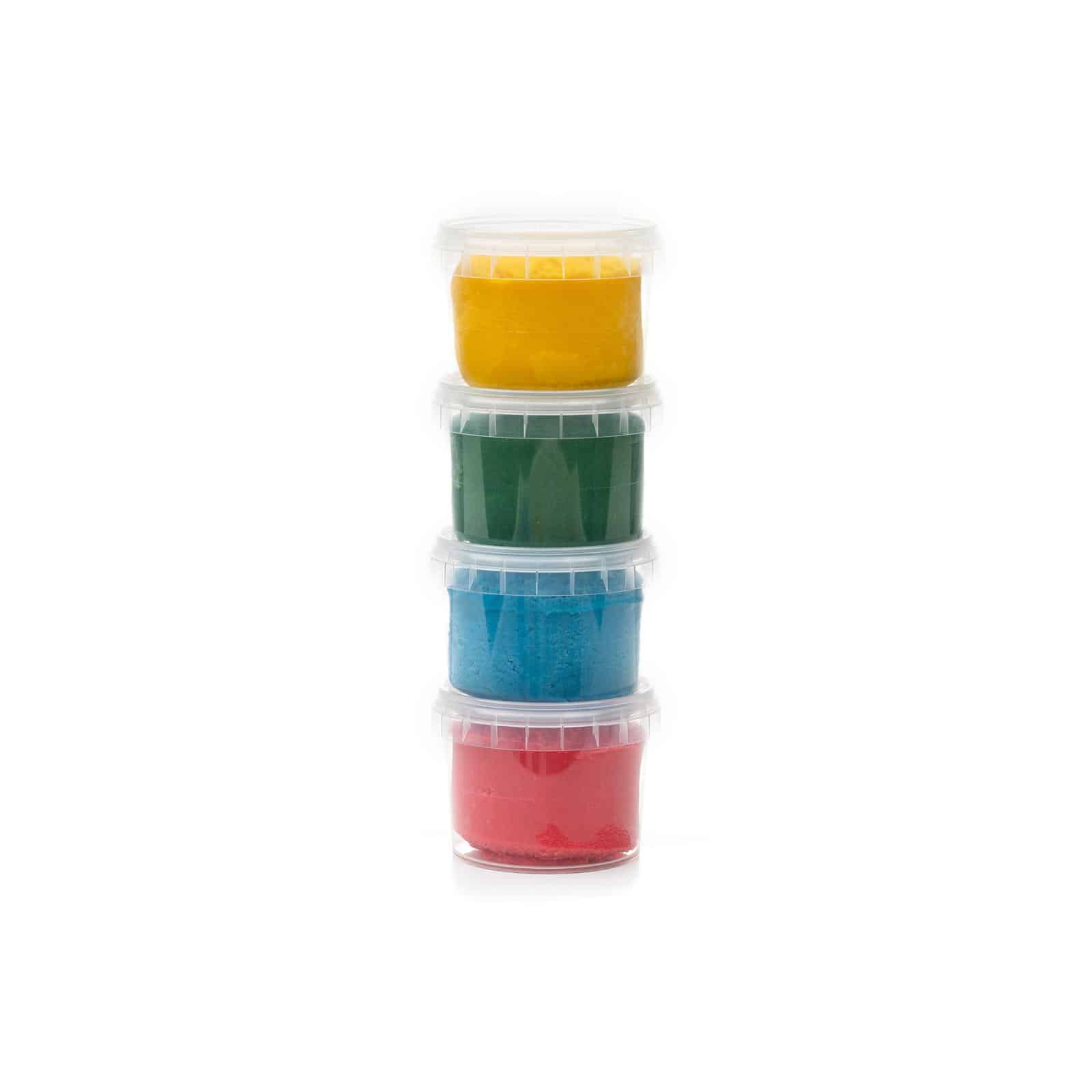 NeoGrün Bio Easy-Knete vegan - 4er Set "Yuki" - Heldenspielzeug