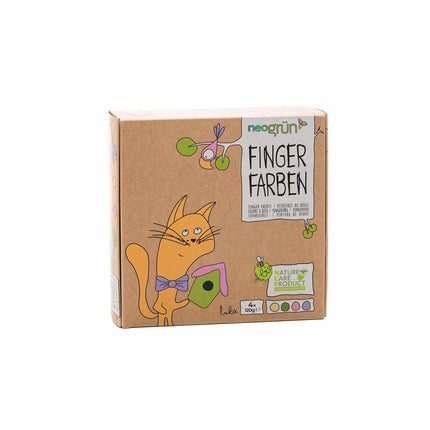 NeoGrün Bio-Fingerfarben vegan - 4er Set "Luka"