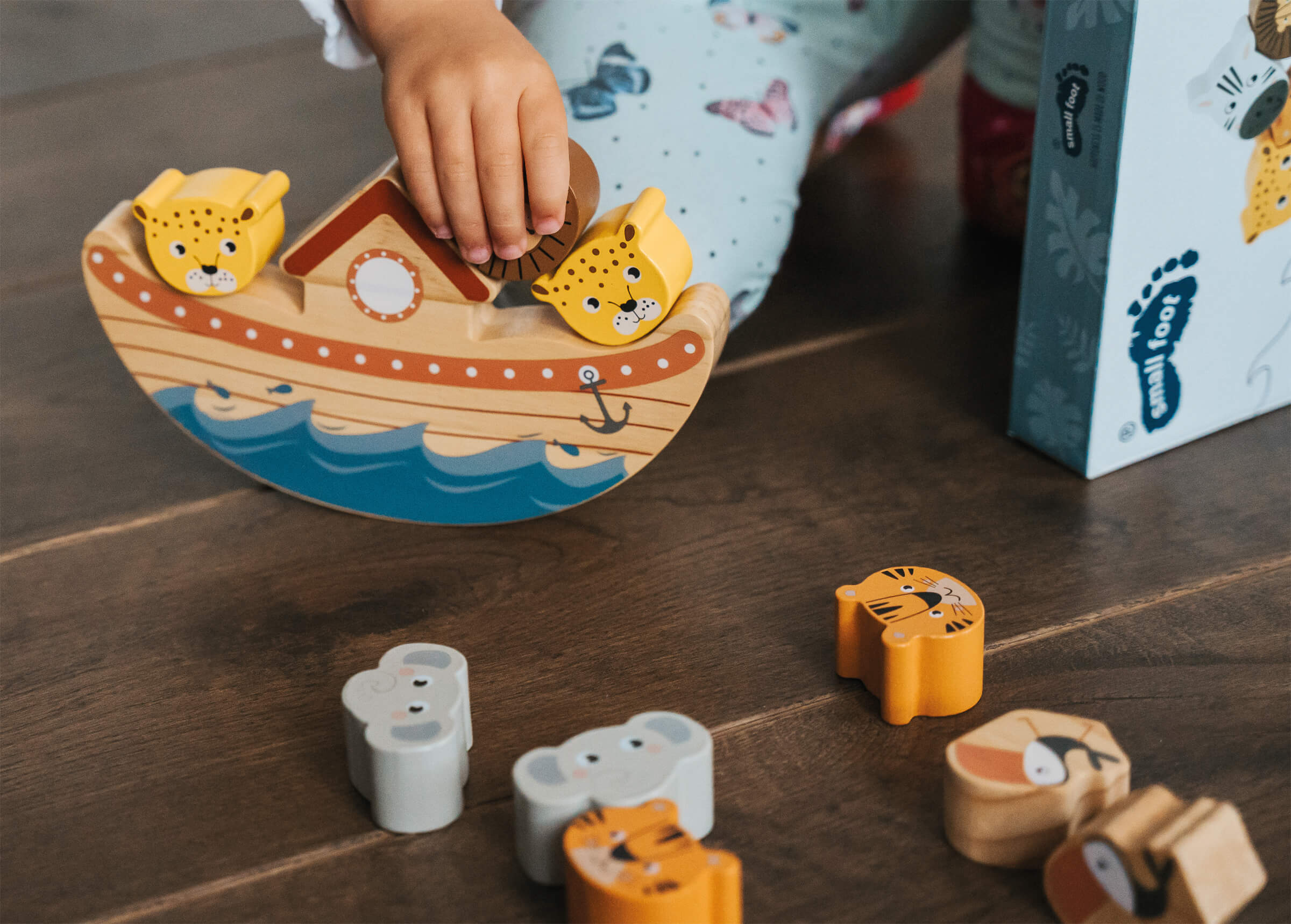 Small Foot Stapelspiel Arche Safari - Heldenspielzeug