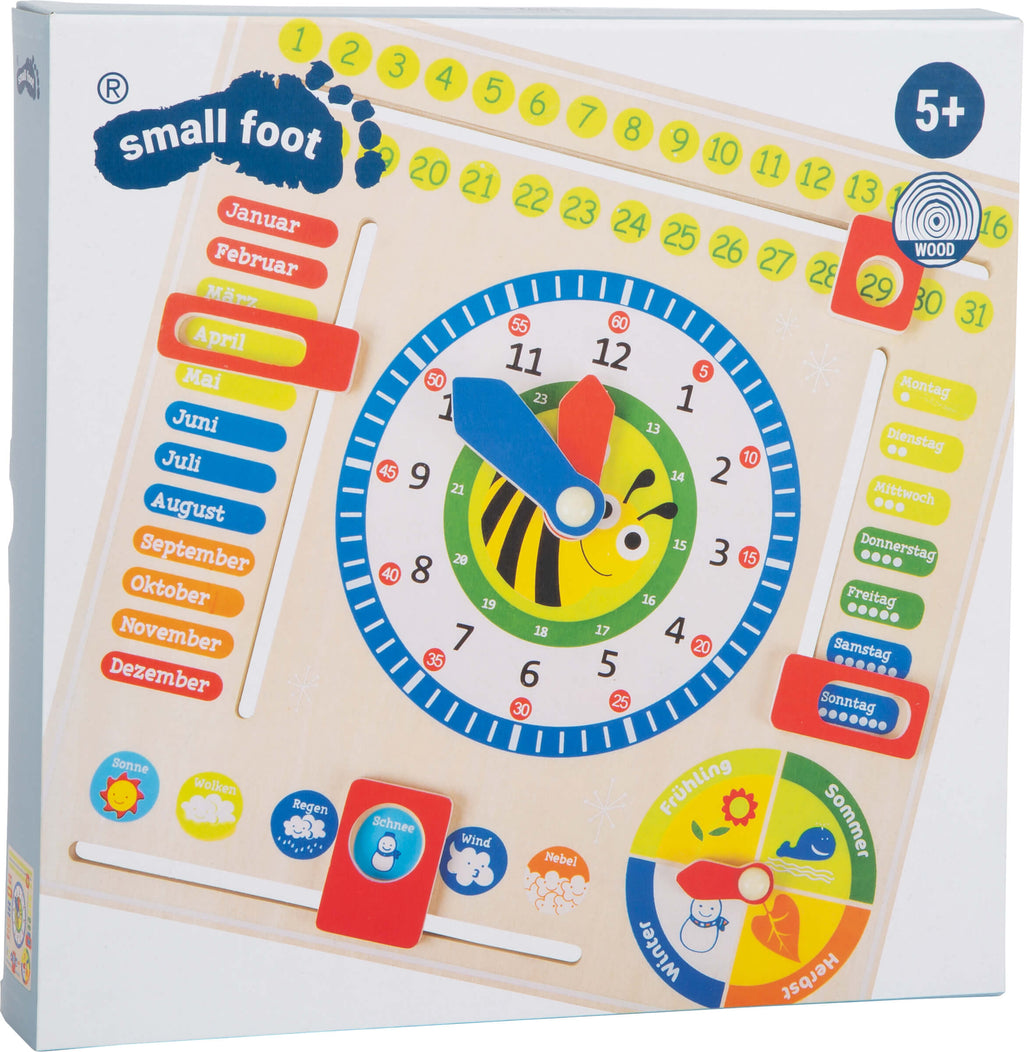 Small Foot Lerntafel Datum, Uhr- & Jahreszeiten DE