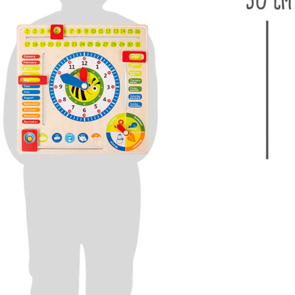 Small Foot Lerntafel Datum, Uhr- & Jahreszeiten EN