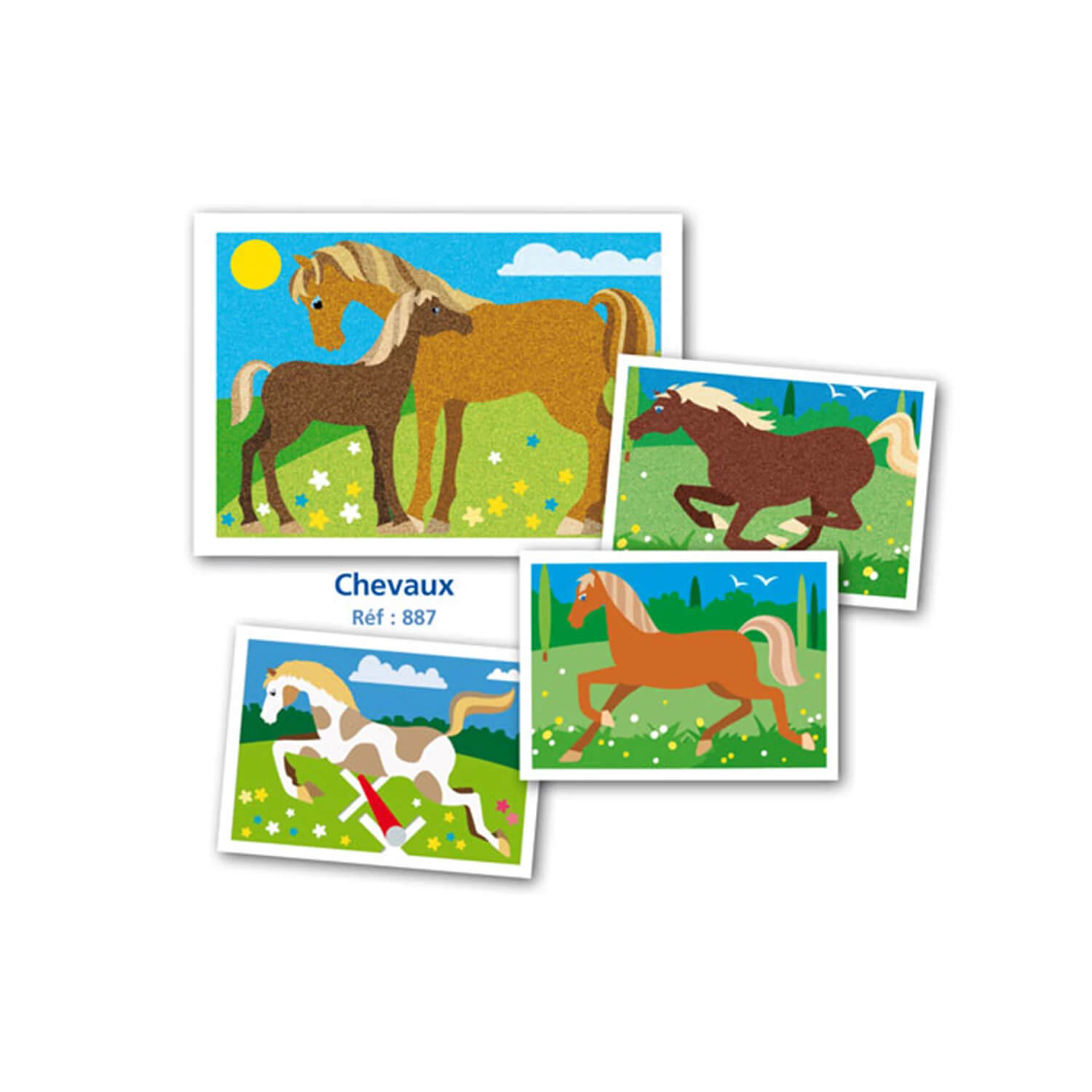 Sentosphere Sandbilder Pferde