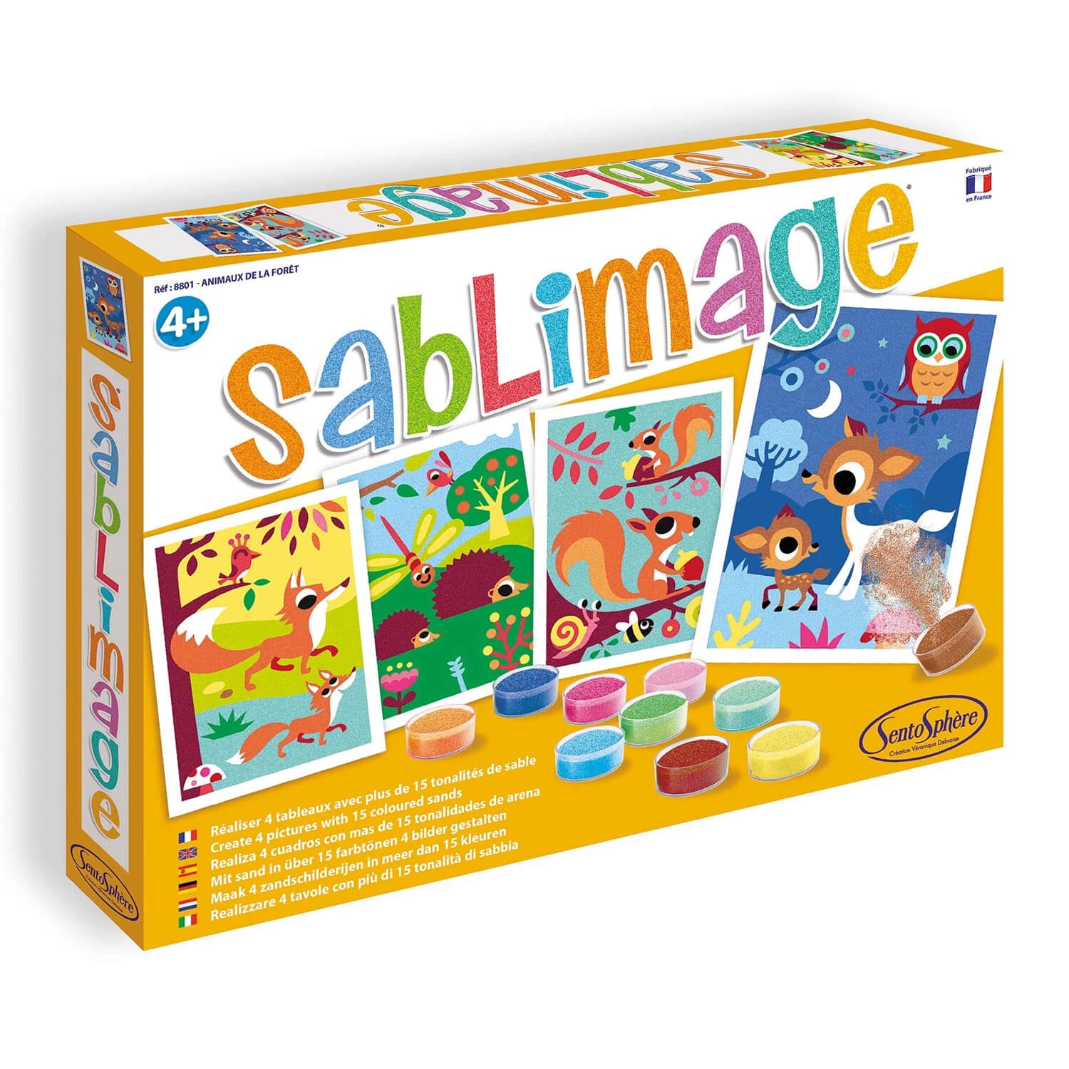 Sentosphere Sandbilder Waldtiere