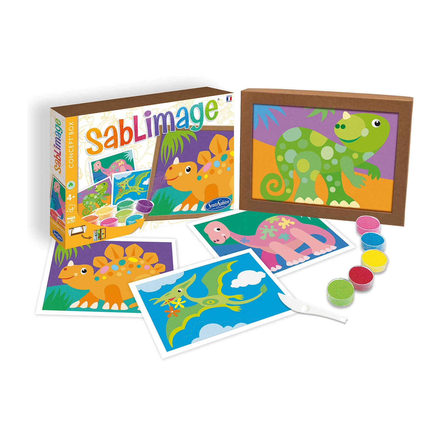 Sentosphere Sandbilder Dinosaurier