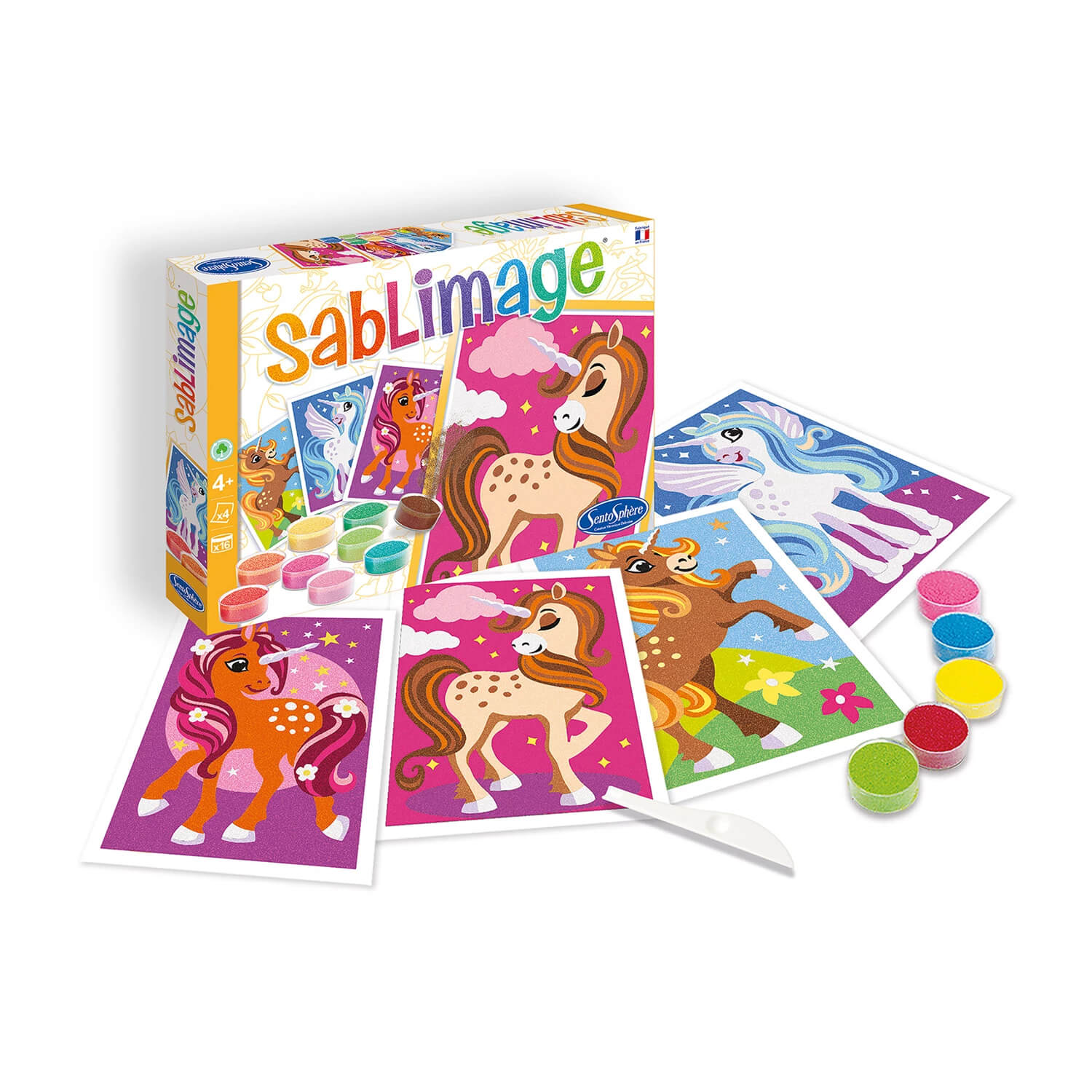 Sentosphere Sandbilder Einhörner