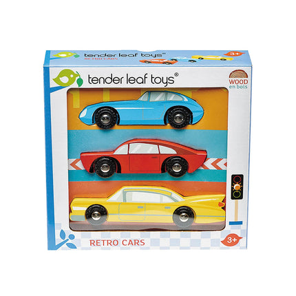 Tender Leaf Holzautos Retro