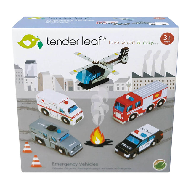 Tender Leaf Holzauto Rettungsfahrzeuge