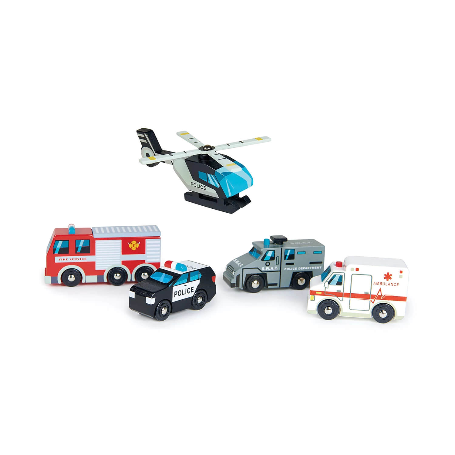 Tender Leaf Holzauto Rettungsfahrzeuge