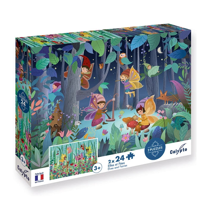 Calypto Elfen und Feen 2x24 Teile Puzzle