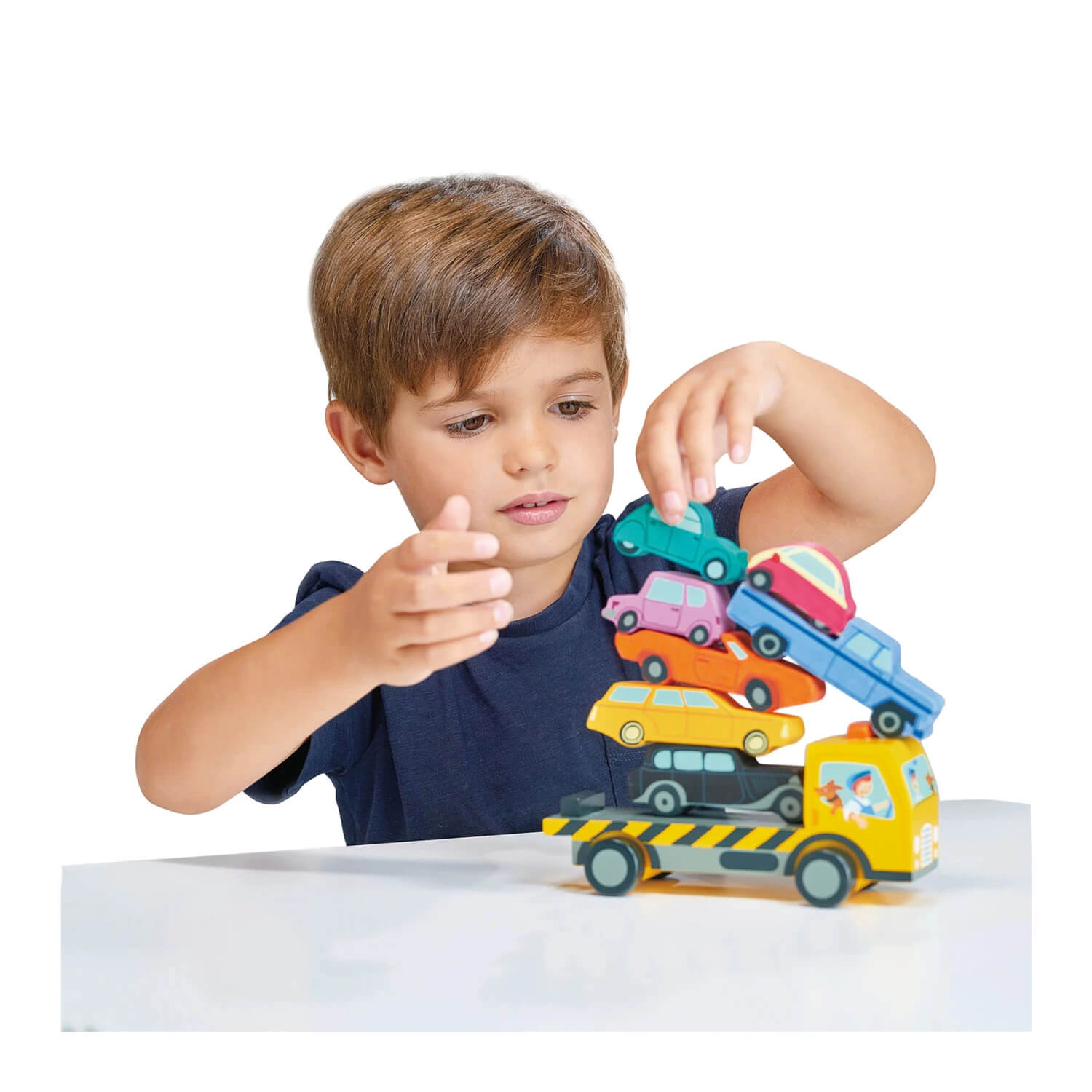 Tender Leaf Stapelspiel Autotransporter