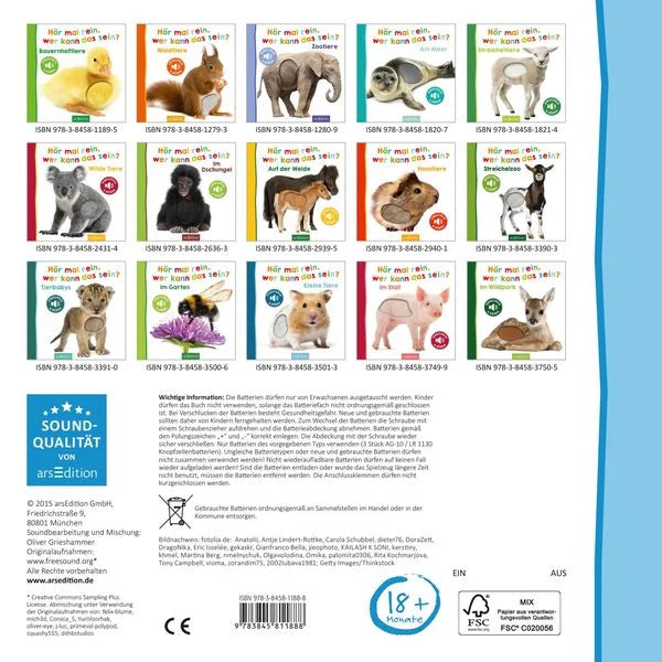 Hör mal rein, wer kann das sein? – Lieblingstiere