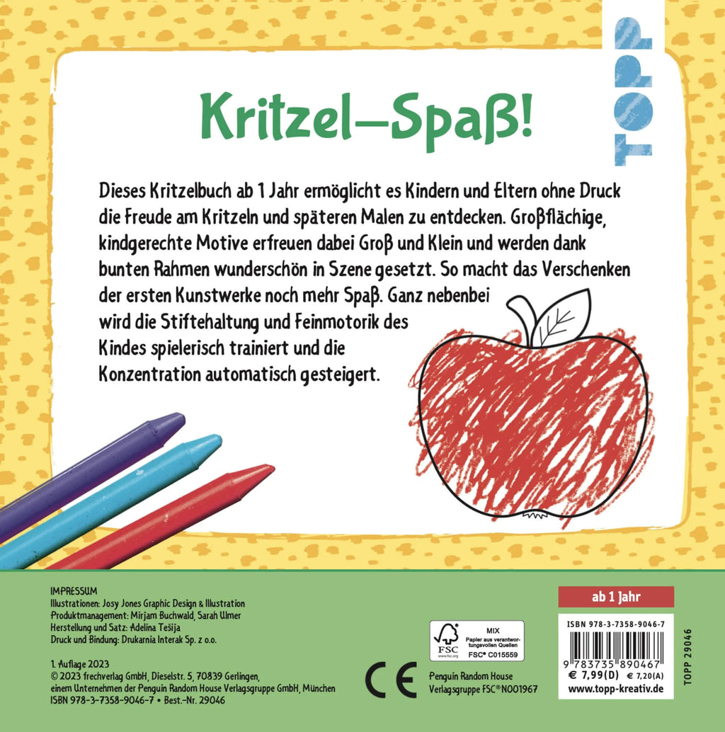 Mein allererstes Kritzelbuch ab 1 Jahr