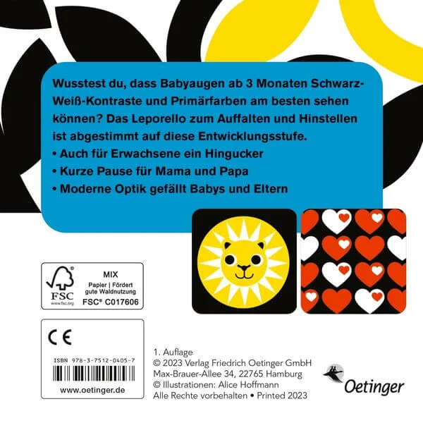 Erste Bilder für Babyaugen. 3-6 Monate