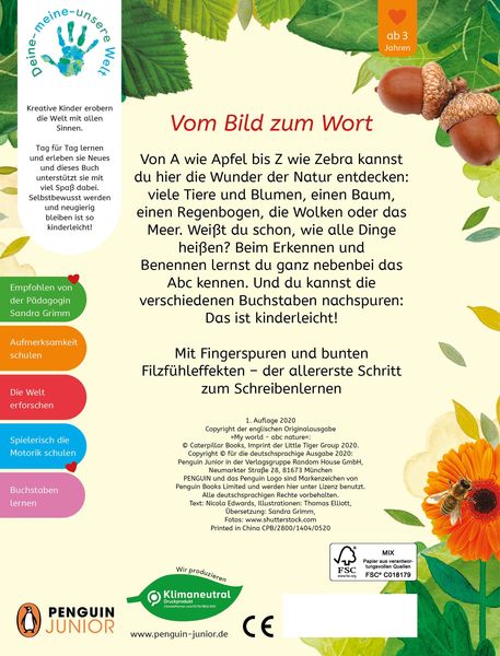 Mein Abc der Natur Buch