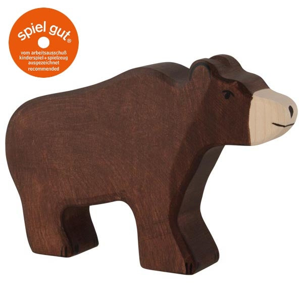 Holztiger Holztier Braunbär - Heldenspielzeug