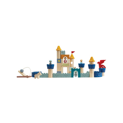 PlanToys Bauklötze Schloss mit Katapult