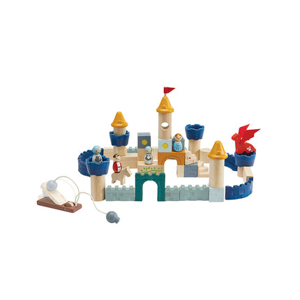 PlanToys Bauklötze Schloss mit Katapult