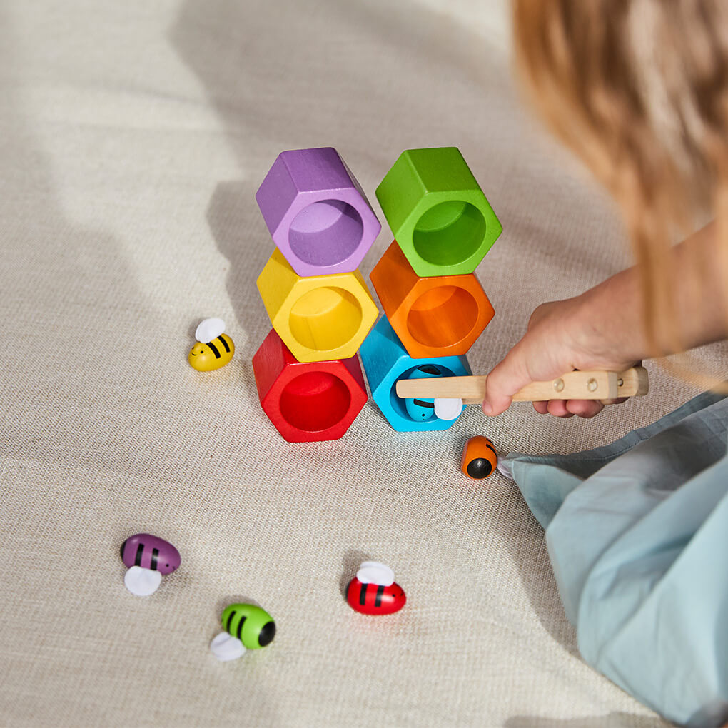 PlanToys Bienenwaben Geschicklichkeitsspiel - Heldenspielzeug