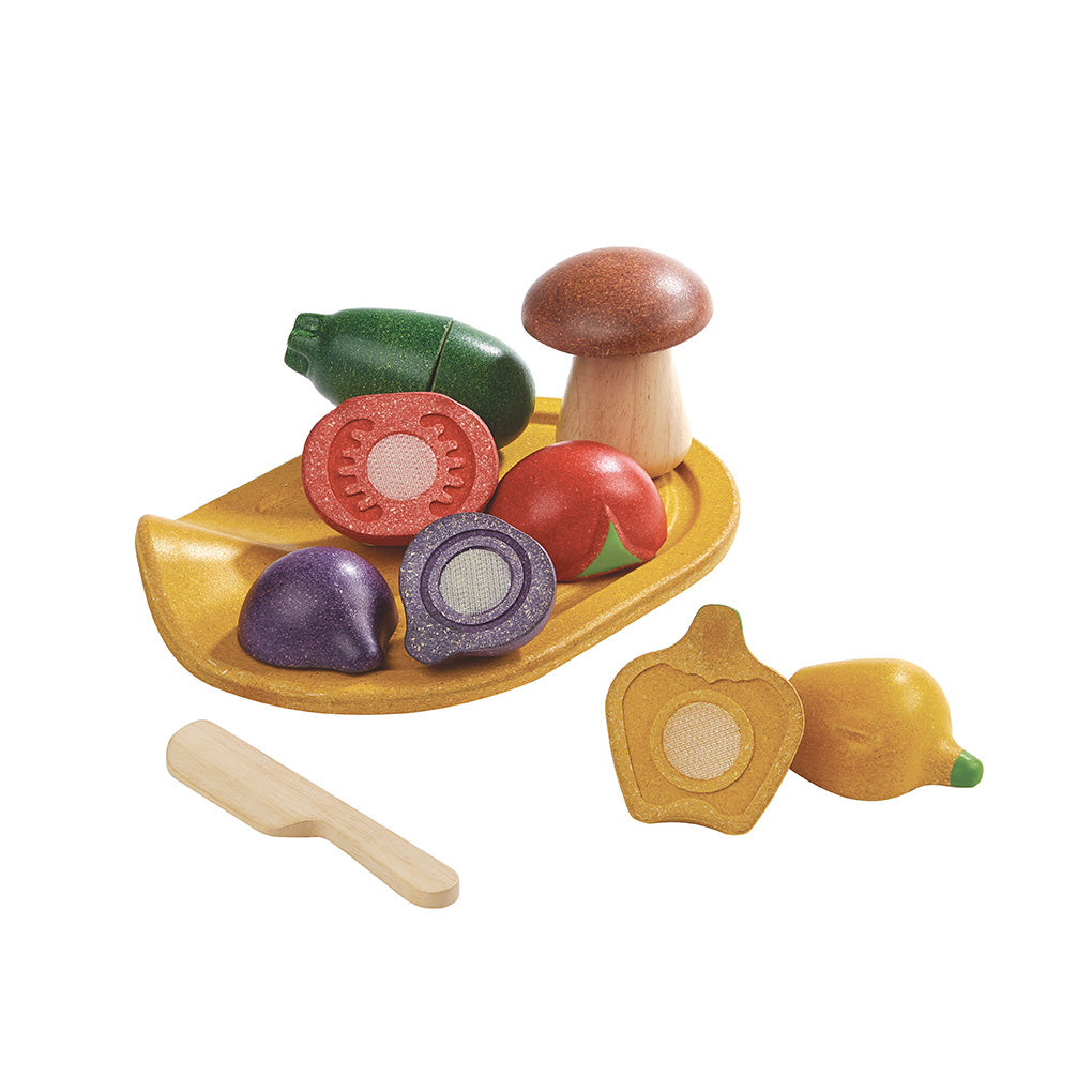 PlanToys Gemüse Schneiden Lernobst - Heldenspielzeug