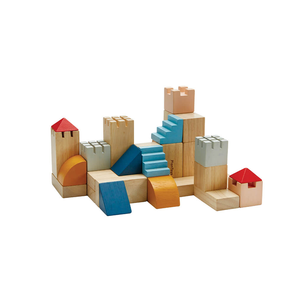 PlanToys Holz Bauklötze Burg