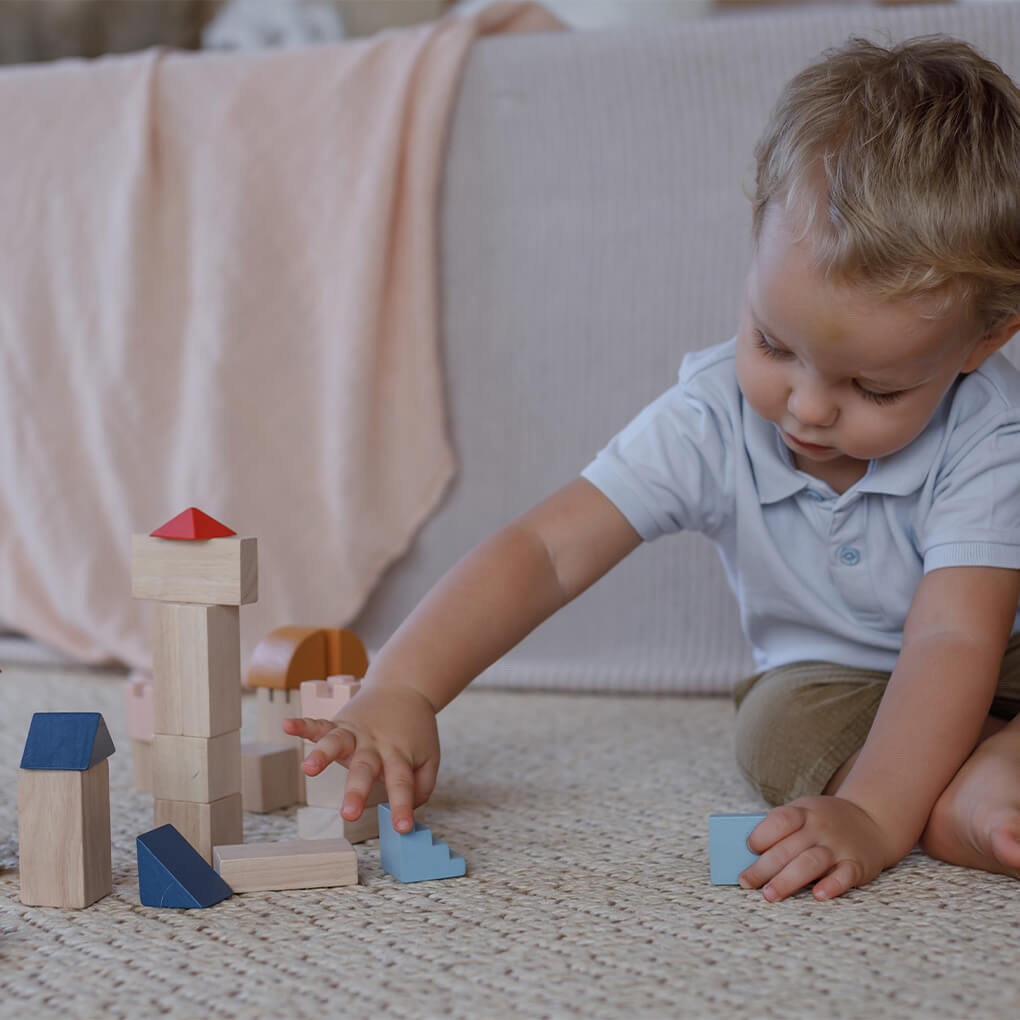 PlanToys Holz Bauklötze Burg