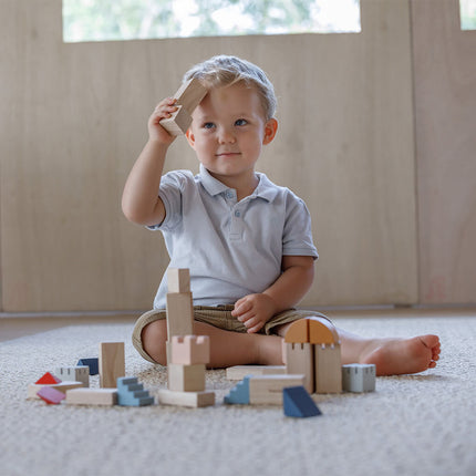 PlanToys Holz Bauklötze Burg