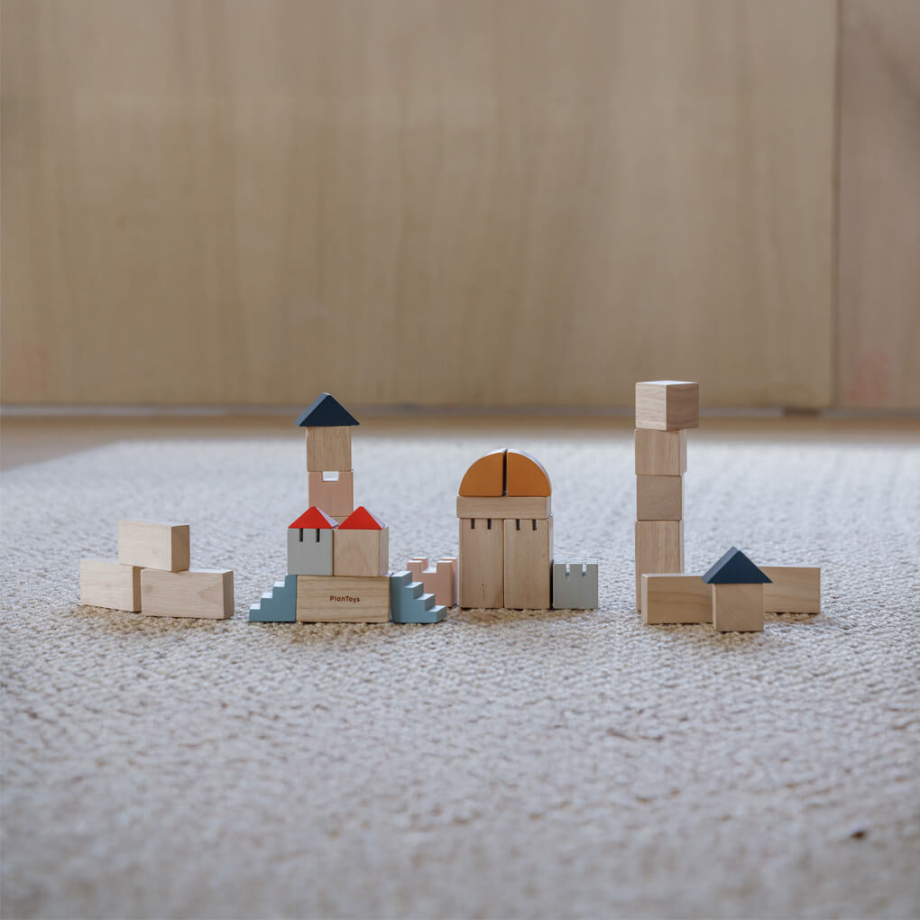 PlanToys Holz Bauklötze Burg