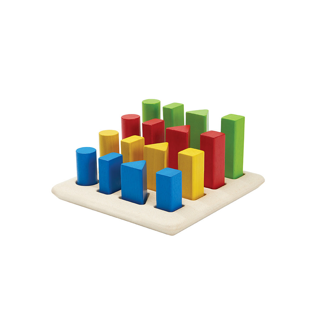 PlanToys Lernspiel Geometrie Stifte - Heldenspielzeug